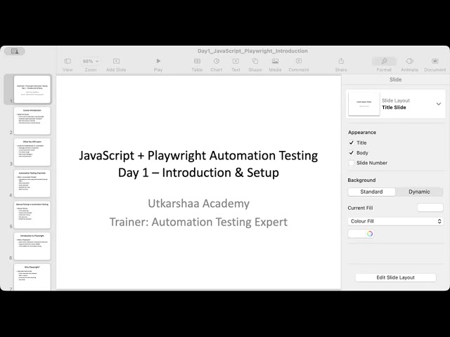 Playwright JavaScript day 1