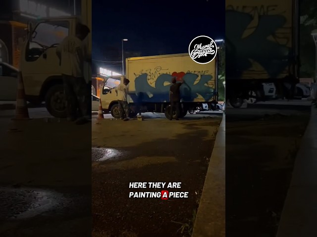 TRUCK PIECE 🚚🔥 #graffiti #graffitiart #shorts