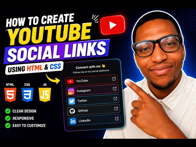 How to Style your Social Links with CSS | Beginner Project
