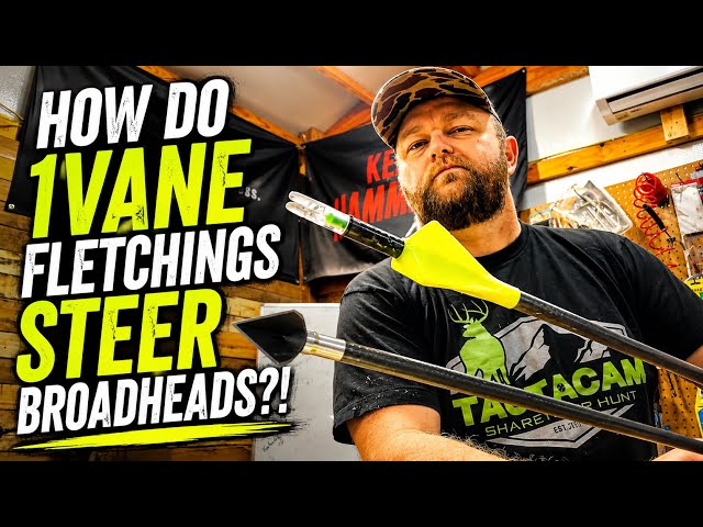 Can 1Vane Fletchings Steer Broadheads? @1ArrowArchery #deer #outdoors #archery #hunting #viral 