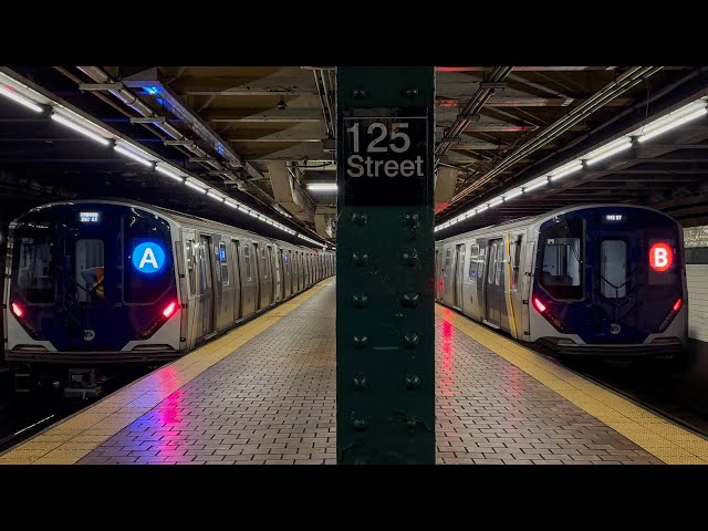 NYC Subway: (A)(D) Express and Local (B)(C) Trains @ 125 St