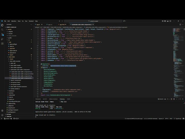 Integrate Angular Data Grid