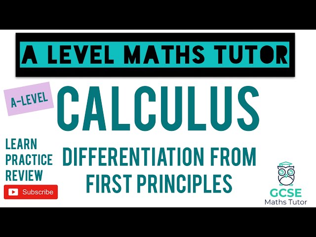Differentiation from First Principles | Calculus | A-Level Maths Series
