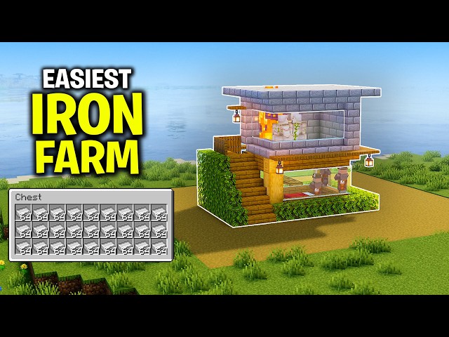 Easiest IRON FARM - Minecraft Java 26.2+