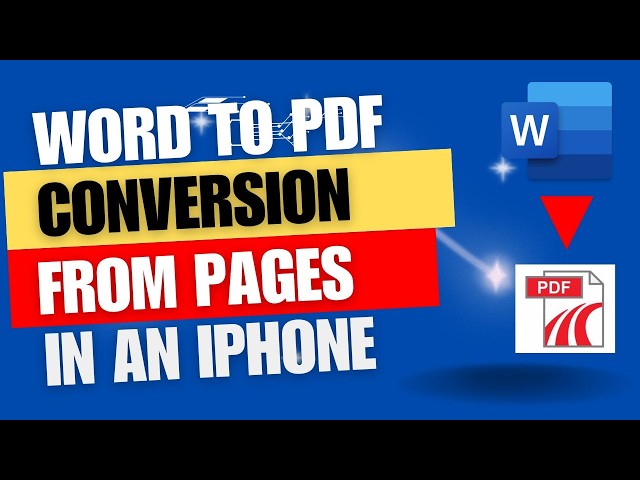 How to export or save word doc as PDF document in IPhone.