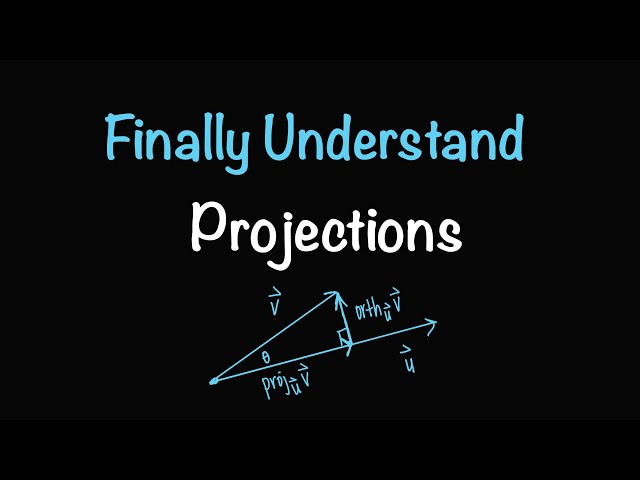 Finally Understand Vector, Scalar, and Orthogonal Projections (Conceptually) | Math with Professor V