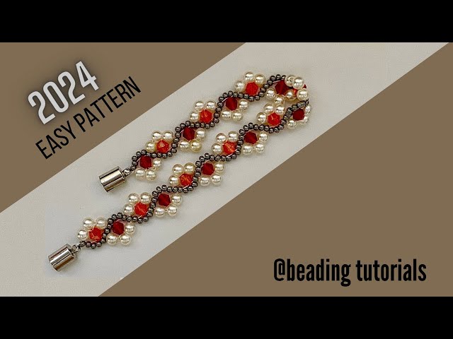 Simple beading pattern that anyone can make at home. Beaded jewelry making