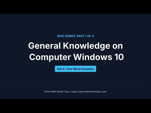 Can You Answer All These Windows 10 Questions? (Computer Quiz)