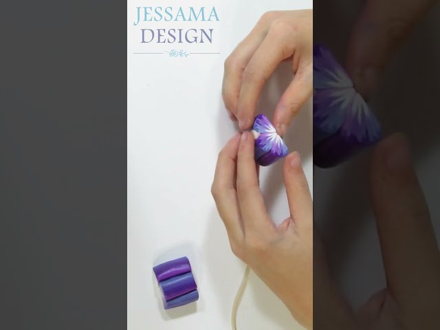 You have to try this polymer clay flower cane technique.