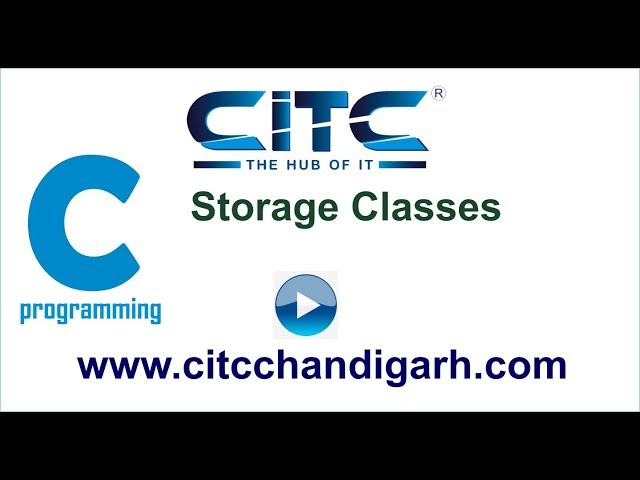 Tutorial video on Storage Class in C language