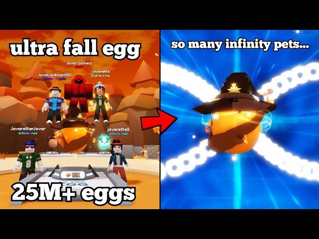 I Hatched MULTIPLE MYTHIC INFINITIES From The NEW ULTRA FALL EGG in BGSI...
