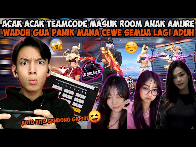 ACAK ACAK TEAMCODE MALAH PANIK KARENA MASUK ROOM ANAK GUILD AMURE! MANA CEWE SEMUA ADUH😭