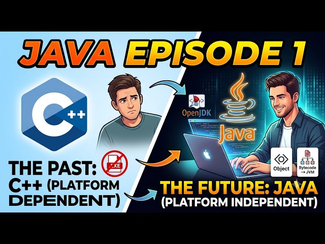 Enterprise Java - Ep 1: Java History, C++ vs Java & Platform Independence