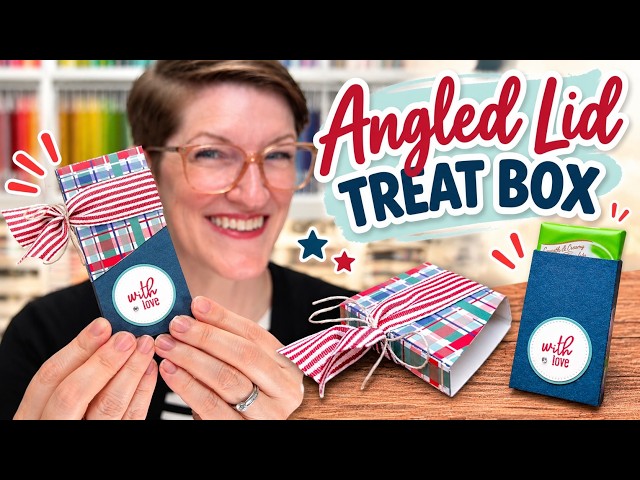 Angled Lid Treat Box Tutorial | Easy Handmade Treat Holder | Episode 435
