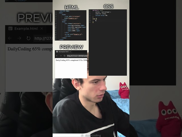 How to code a Progress Card in HTML and CSS #frontenddeveloper