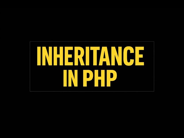 Inheritance in php