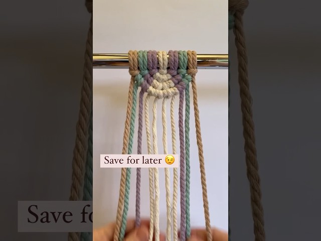 How to Create a Semi-Circle Knot Pattern in Macrame #macrametutorial #diymacrame