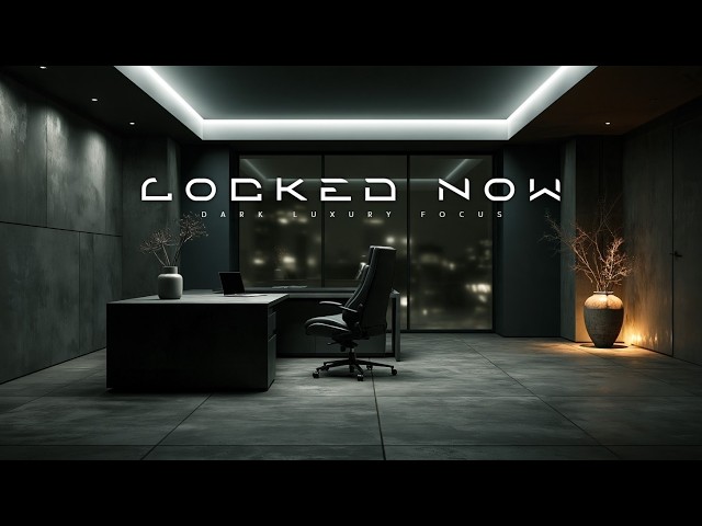 🌌 Deep Work Music For Hyper Focus & Coding In Luxury Dark Workspace | Dark Ambient Music