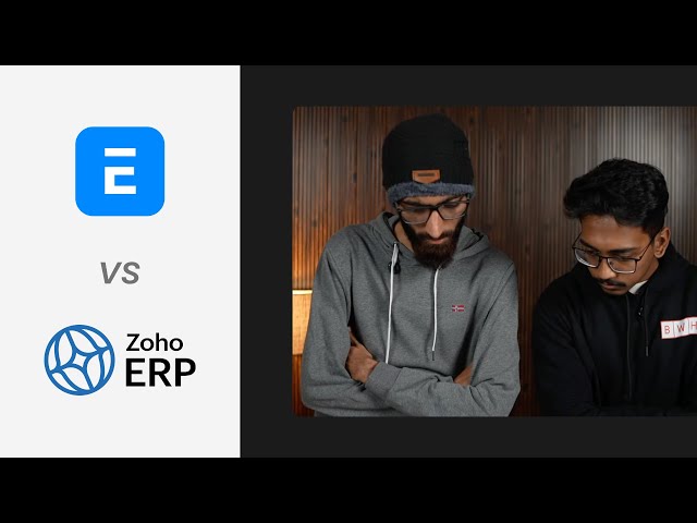 ERPNext vs Zoho ERP, first impressions!
