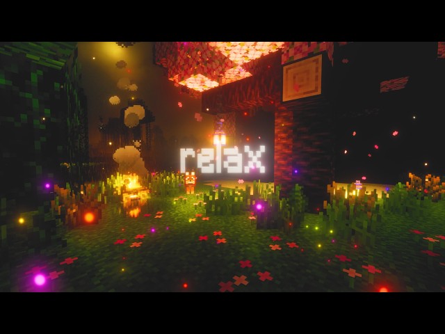 peaceful rain to relax too... (Minecraft Music With Rain & Ambience) [4K 60FPS]