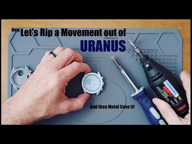 Destroying a Uranus!?!? A crazy mission to Uranus Moonswatch metal case mod.