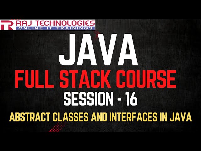 Become a FULL STACK Java MASTER | Abstract Classes and Interfaces