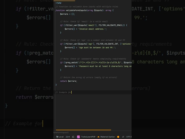 How to validate complex #php form inputs with multiple rules? handle #php form submissions with