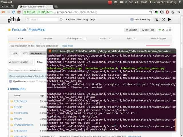 Update local branch and push local changes to your public account