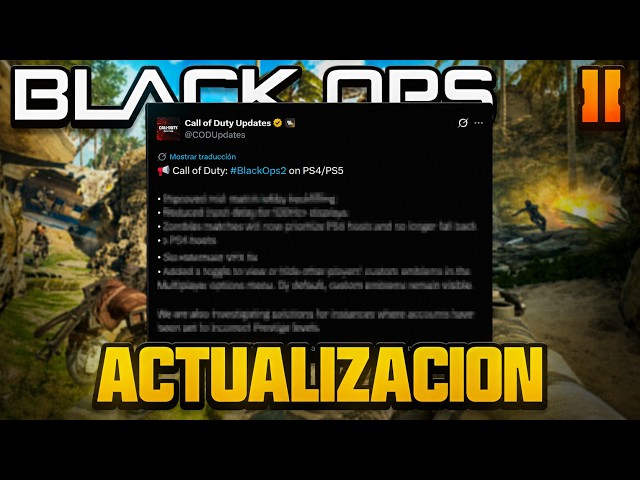 EMERGENCY UPDATE to SAVE BLACK OPS 2 PS5