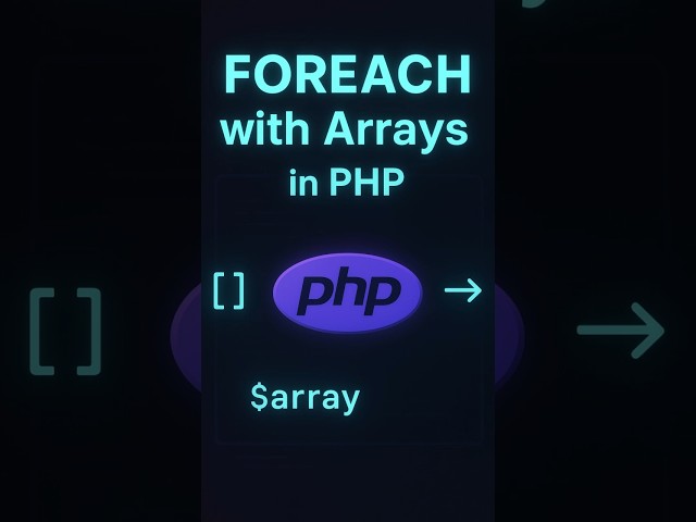 foreach Loop in PHP Explained in 60 Seconds #coding #shorts