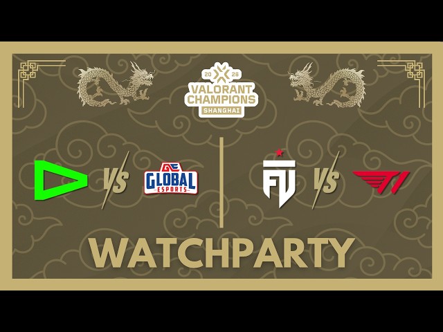 [RERUN] LOUD vs GE & FUT vs T1 | VCT Champions - Group Stage #VCTWatchParty