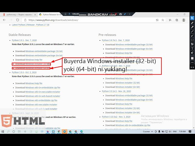 Python darsturlash tili 1-dars