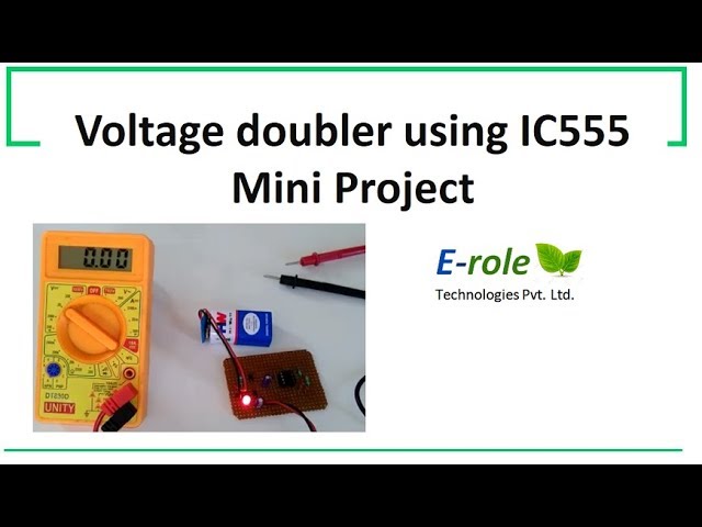 Voltage Doubler using IC 555 mini project Homemade