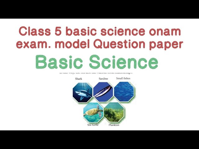 Class 5 Basic Science Onam Exam Model Question Paper 2026-27
