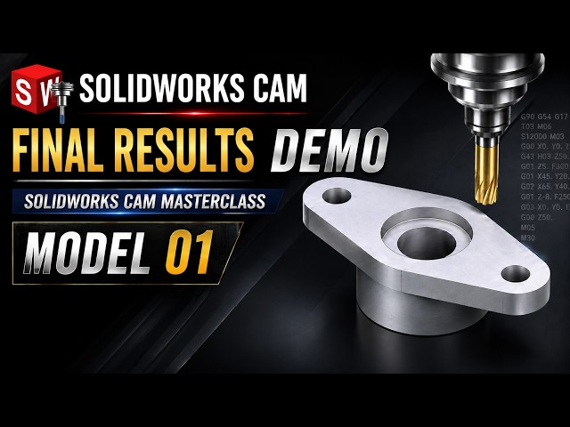Final Results Demo | SOLIDWORKS CAM Masterclass – Model 01