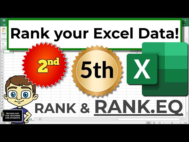 Rank Your Excel Data with the RANK Function
