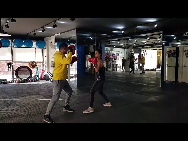 Woman kick boxing self defence LEVENT BULUT FIGHT CLUB