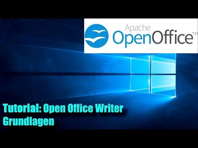 Open Office Writer - Tutorial #01 Grundlagen