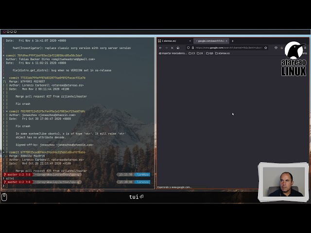 Control de versiones con Git, en la terminal con interfaz gráfico