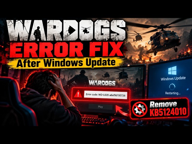 WARDOGS Error Fix | Game Won’t Start After Windows Update