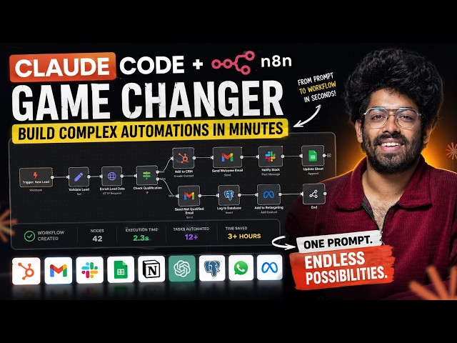 Now Claude Code Can Builds Complex n8n Workflows for You