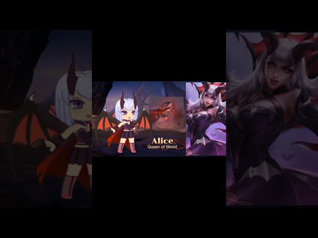 MLBB - Alice ft. Gacha Club #shorts #mobilelegends #gachaclub