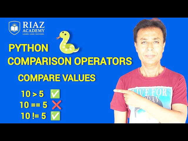 Python Comparison Operators | Compare Values in Python | Beginners