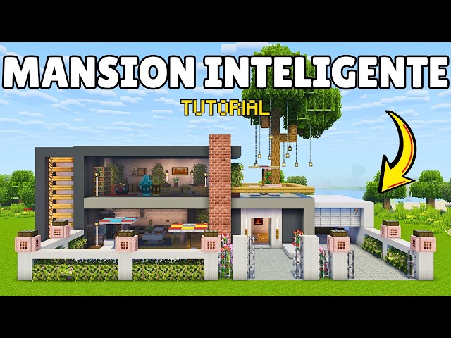 Minecraft Casa Inteligente: Ascensor, Piscina y Garaje Automático