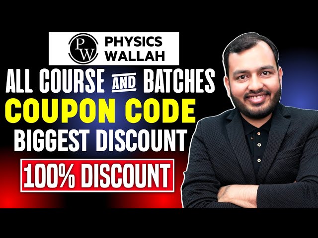 Physics Wallah Coupon Code | Pw Flat ₹1000 OFF  Coupon Code | Pw Discount Coupon Code