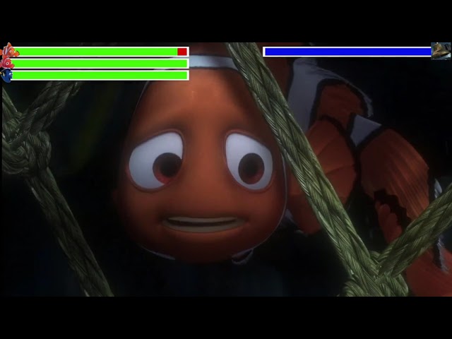 Finding Nemo Fishing Net Rescue with healthbars (Edited By @GabrielD2002)