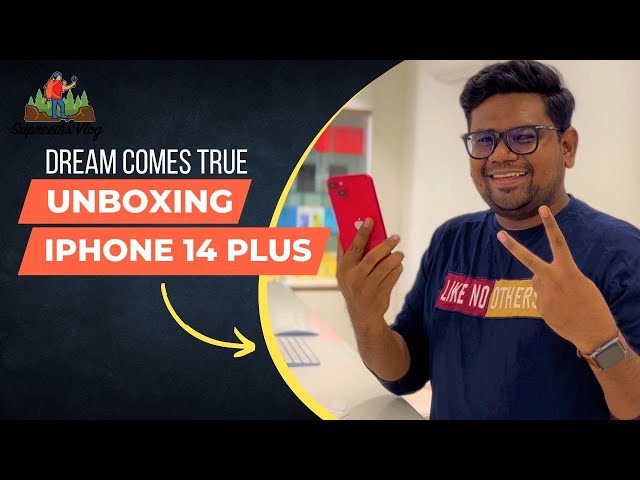 IPHONE 14 PLUS UNBOXING || Supreeth's Vlogs|| #iphone #iphone14plus #ipoint #unboxing #supreethsvlog