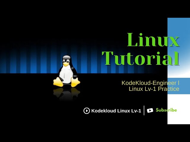 Linux Command Line Basics: Level 1 Course & Hands-On Labs | KodeKloud Day-1