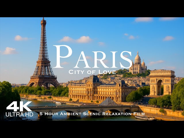[4K] The Best of PARIS 2026 🇫🇷 5 Hour Aerial Drone Relaxation Film UHD | FRANCE