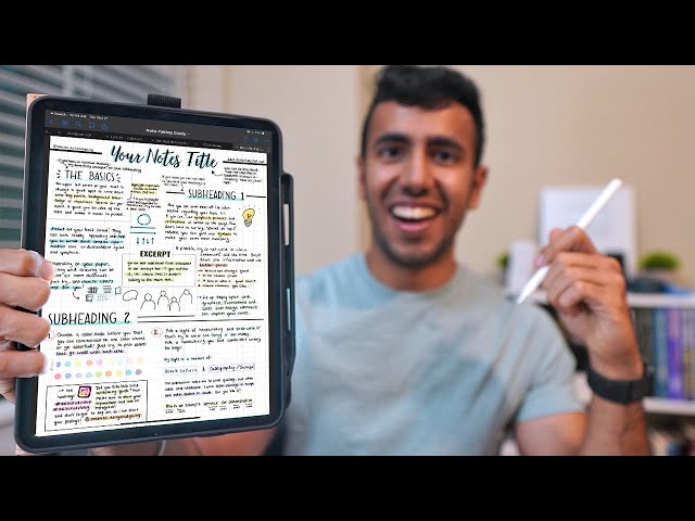 How I Take Notes with My iPad as Computer Science Student! Ft. Goodnotes